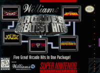 Williams Arcade's Greatest Hits Super Nintendo US box art